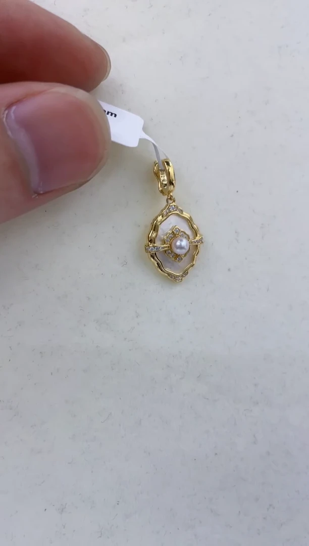 颈饰银S925镶嵌海水珍珠