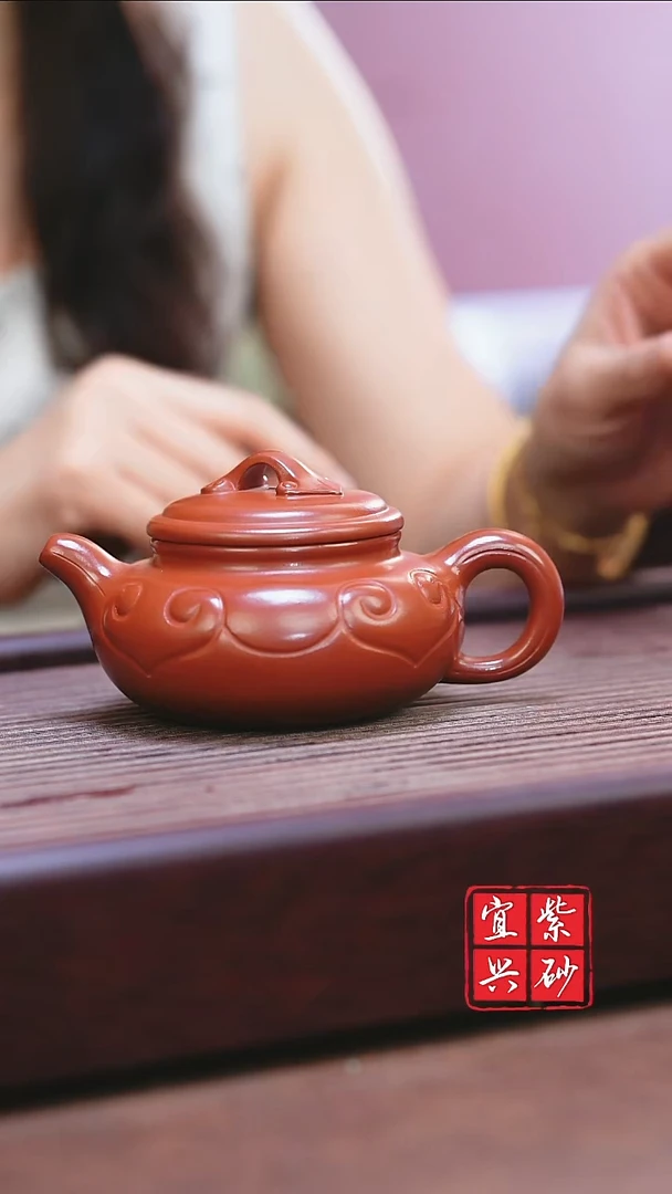 宜兴原矿紫砂  如意仿鼓