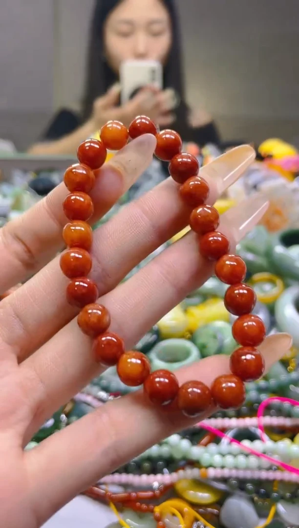 翡翠未镶嵌颈饰8MM/H/翡翠A货一图一物