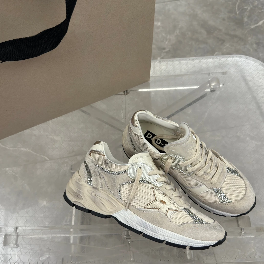 GENIUS GIRAFFE 韩版做旧星星小脏鞋女休闲板鞋老爹鞋