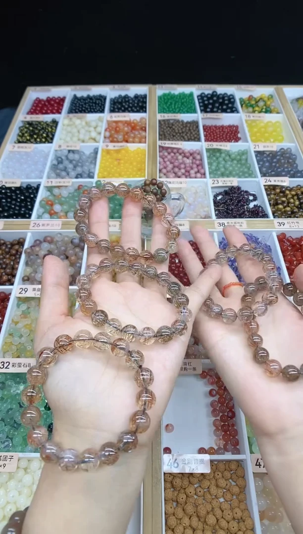 【闪购商品】水晶手串未镶嵌黑金超多样性发一