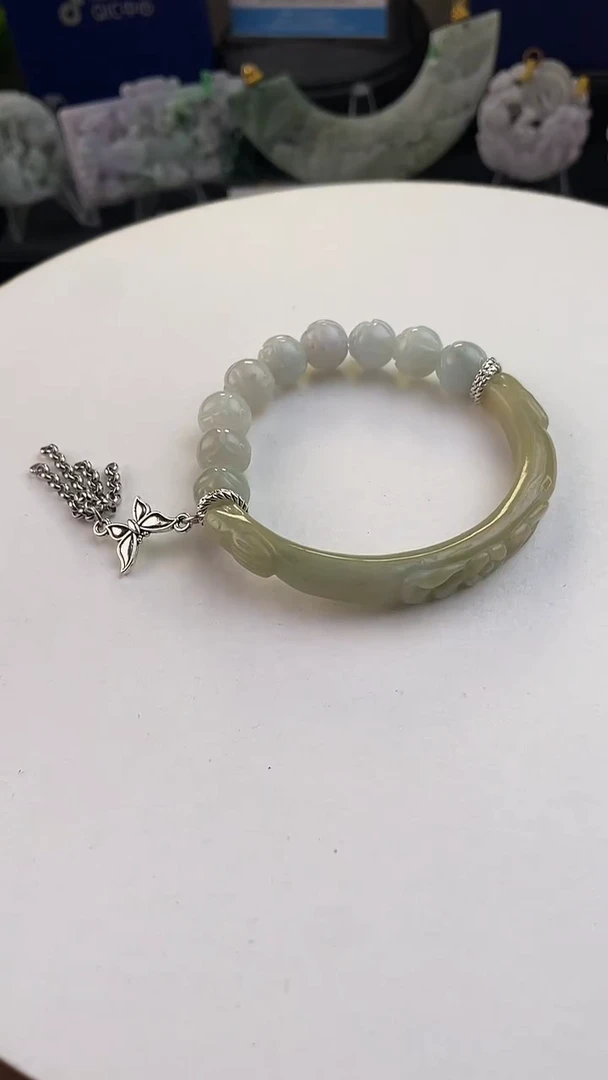 未镶嵌手链翡翠手工定制默认微瑕主播介绍为准