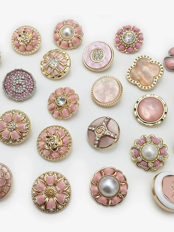 G101-G200衬衫毛衣大衣合金树脂装饰纽扣小香风新中式服装辅料