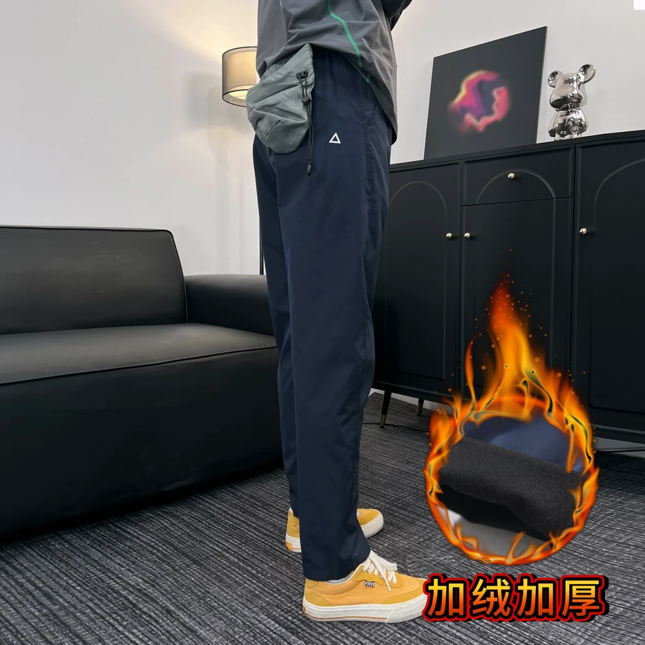 2025秋冬男士休闲裤美式户外工装机能软壳冲锋裤男士轻奢痞帅男装