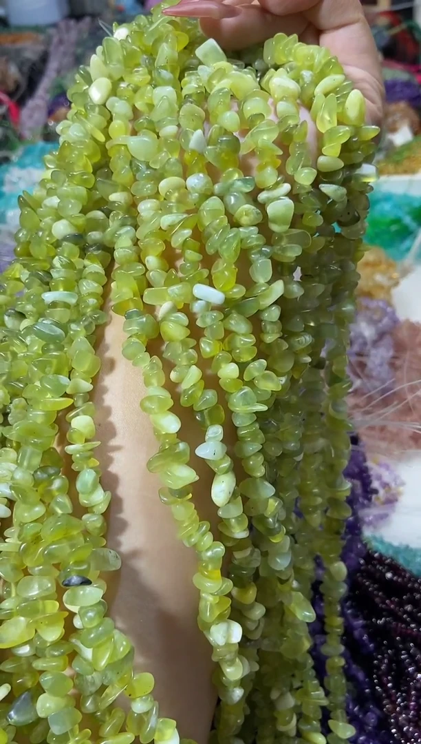 水晶珠宝半成品未镶嵌青提