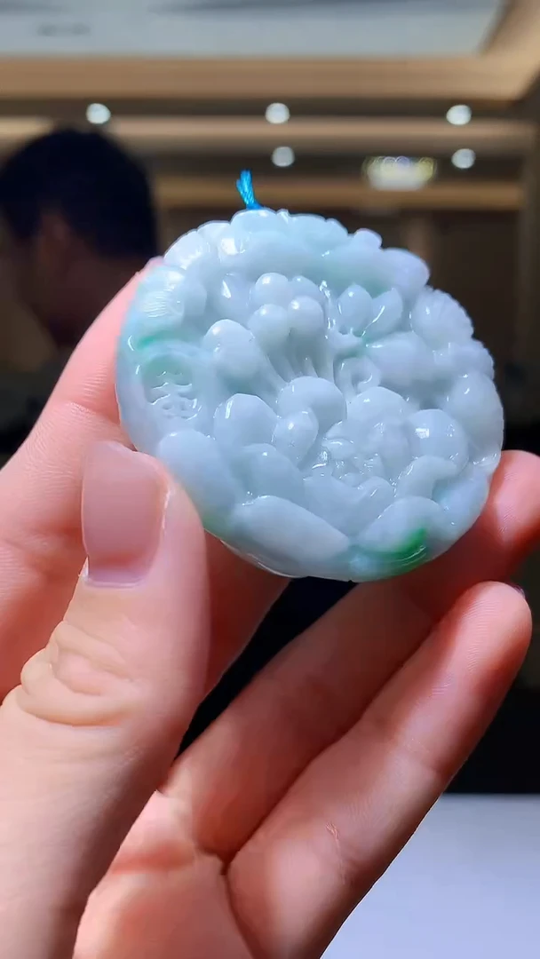 【闪购商品】定制翡翠未镶嵌1089hm-毛货挂件14