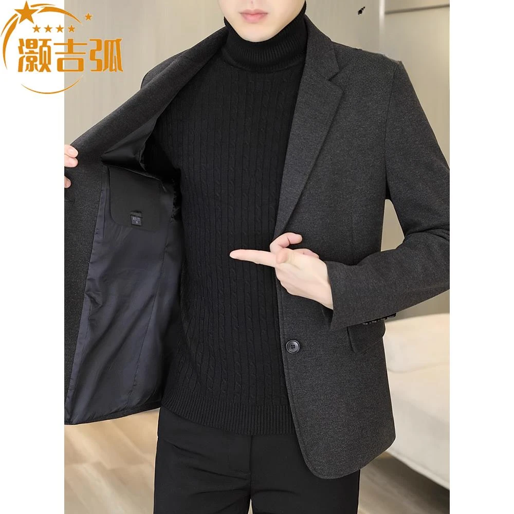 灏吉弧男士高端西装春秋季商务休闲单西2025年新款西服外套男高档