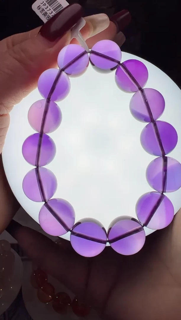 【闪购商品】水晶手串未镶嵌紫水晶手串15m+ JP37374