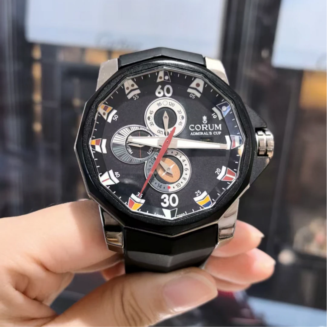 99新 CORUM/昆仑表 海军上将杯/46mm多功能机械男表