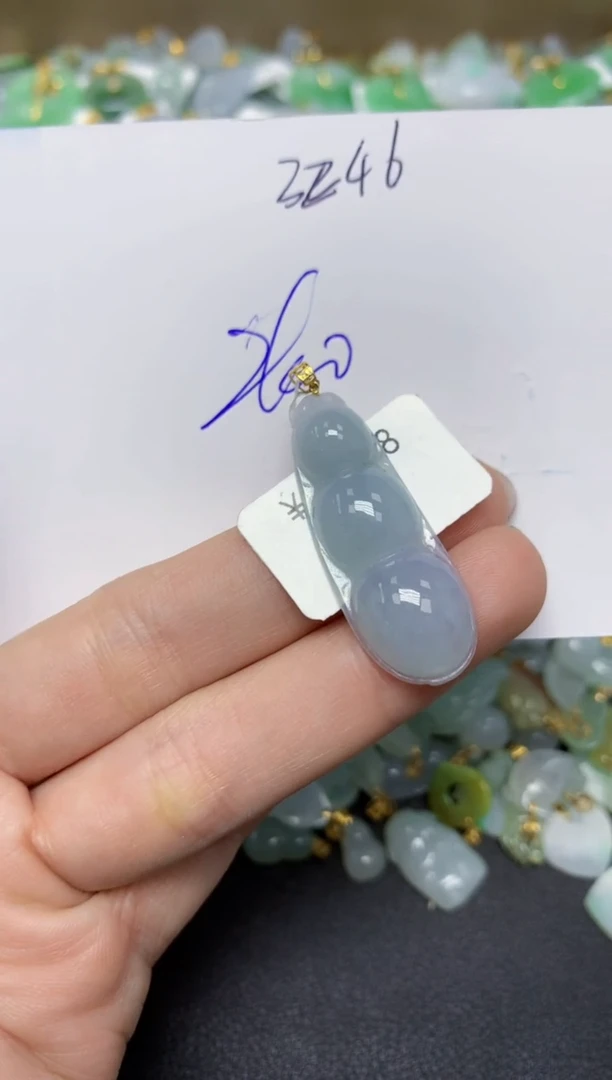 【闪购商品】翡翠颈饰18K金镶嵌 天然翡翠A货