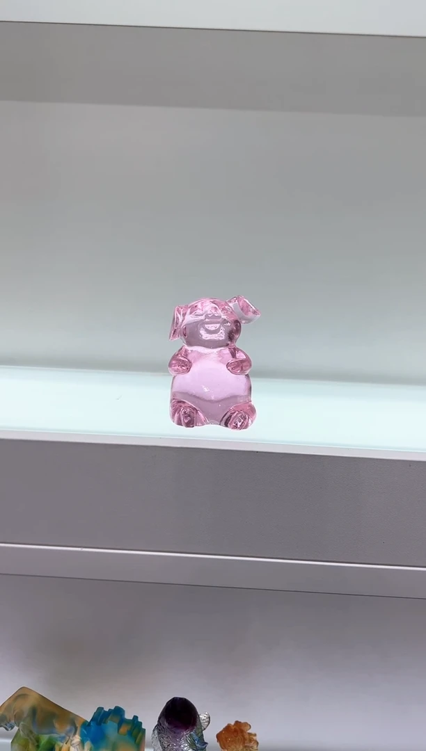 【闪购商品】泥塑古法琉璃猪摆件