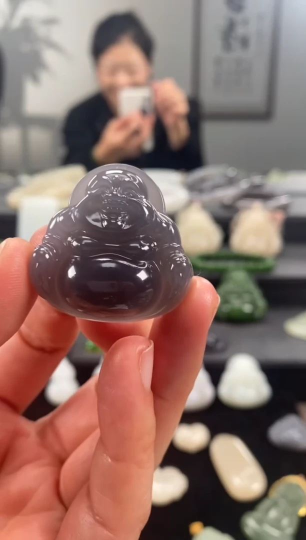 颈饰未镶嵌和田玉精品佛公