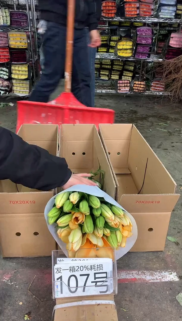 107号♥中通含20%耗损发一箱鲜花