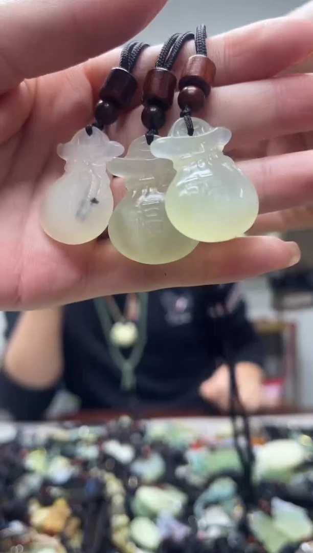 未镶嵌岫玉吊坠多样性发货*拍一发一