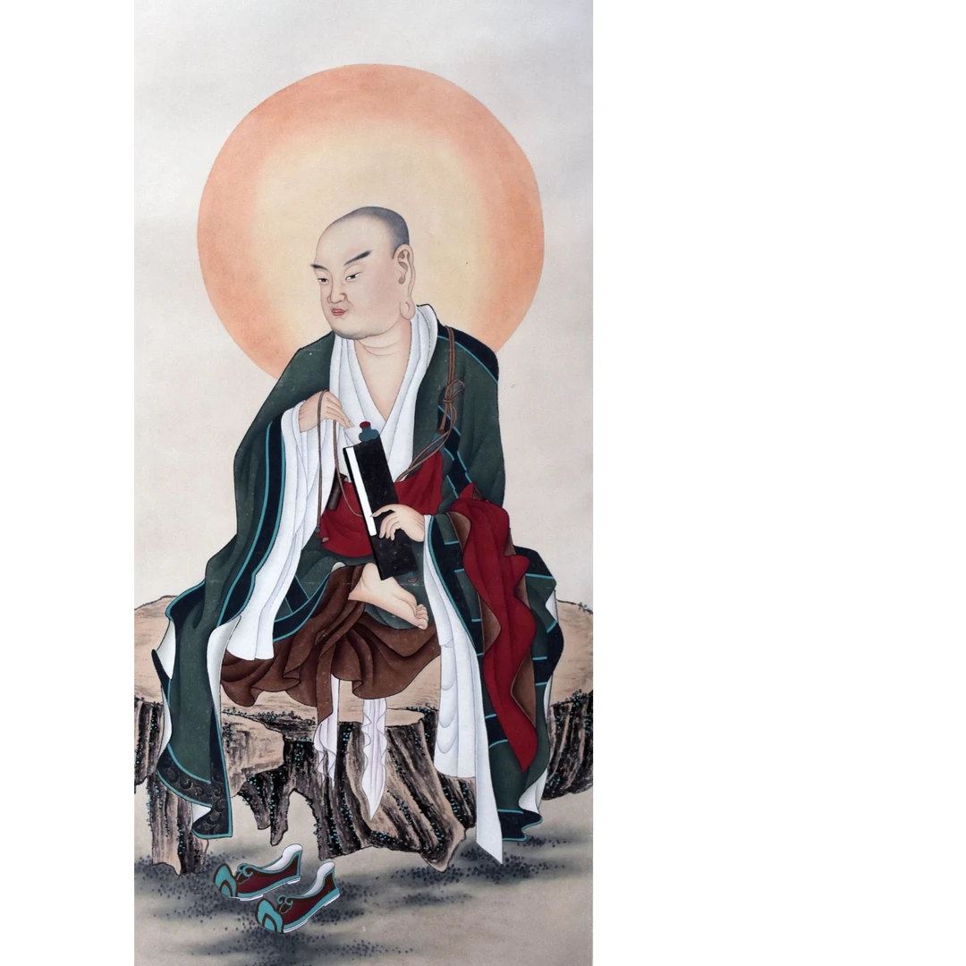 HM0256 佛像 86×44cm 纸本立轴 3.4平尺