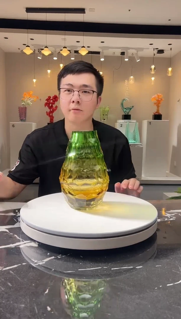 摆件巴比特美学 金色小花插
