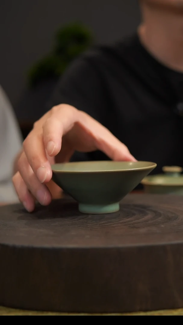 杯子斗笠杯 汝州原产地  原矿老釉