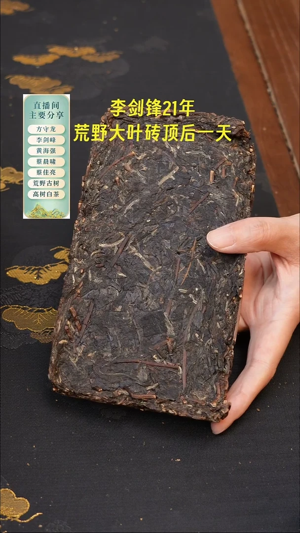 黄海强太姥山荒野茶2020年撬片 50克