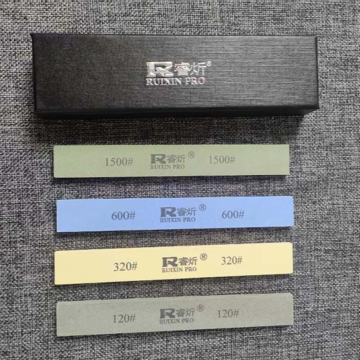 120/320/600/1500目4彩套装油石小条磨刀石磨刀石条适用定角磨刀