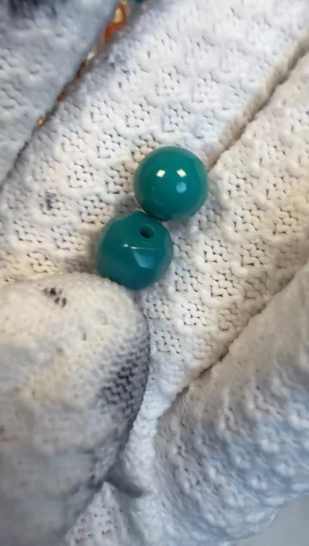 未镶嵌绿松石圆珠松石配饰珠