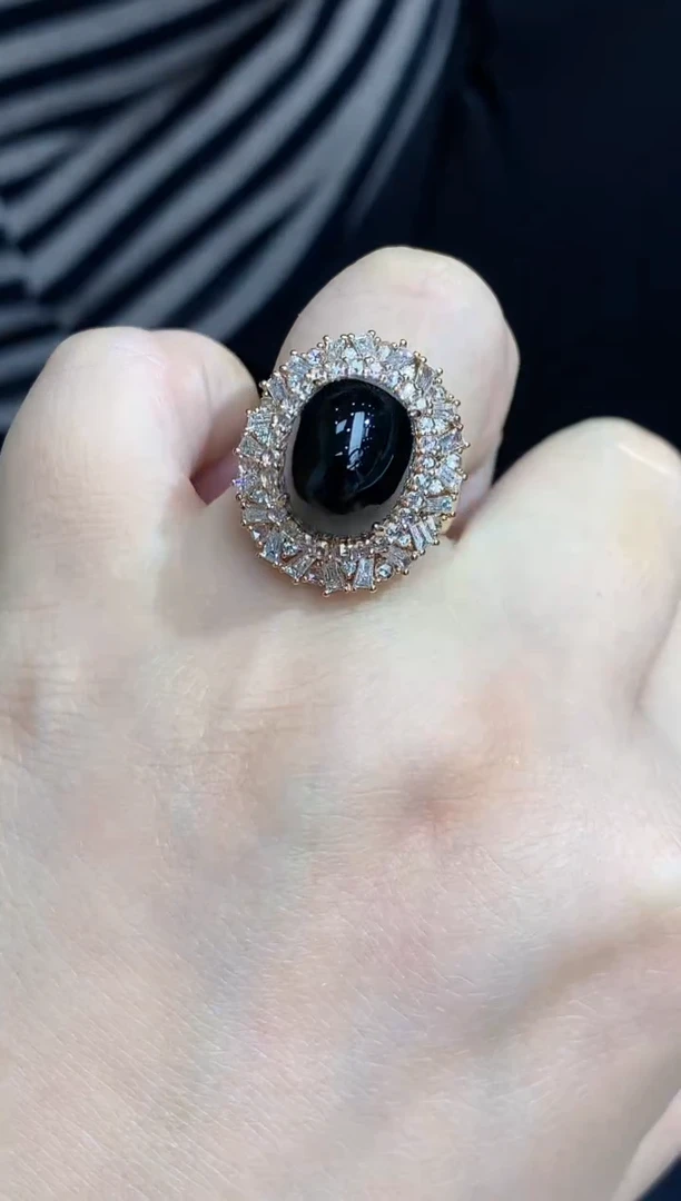 18K金镶嵌戒指翡翠627-中国好珍宝