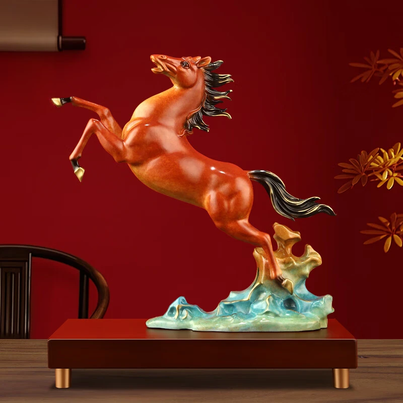 康聚如马到成功铜马摆件客厅家居装饰品开业礼品办公室桌面摆件