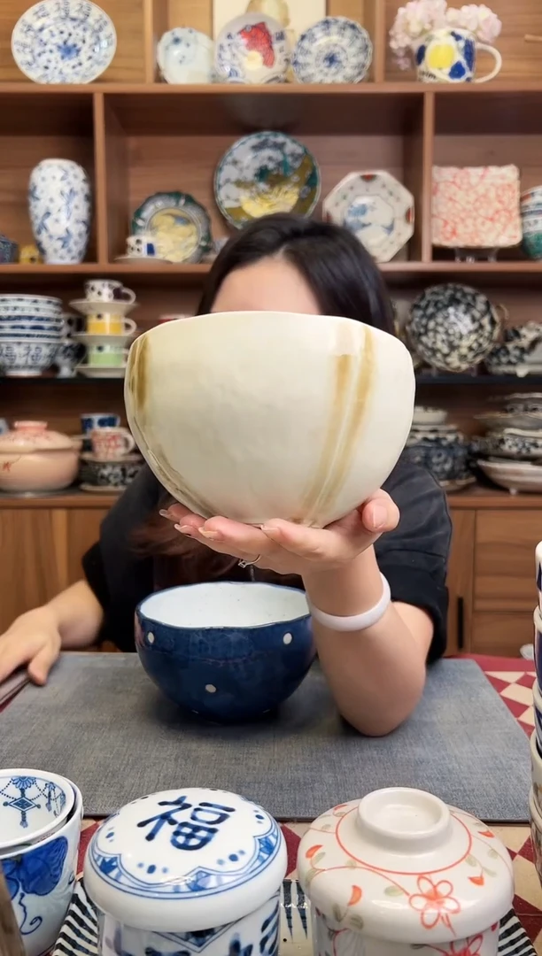 瓷片侘寂大面碗（土）