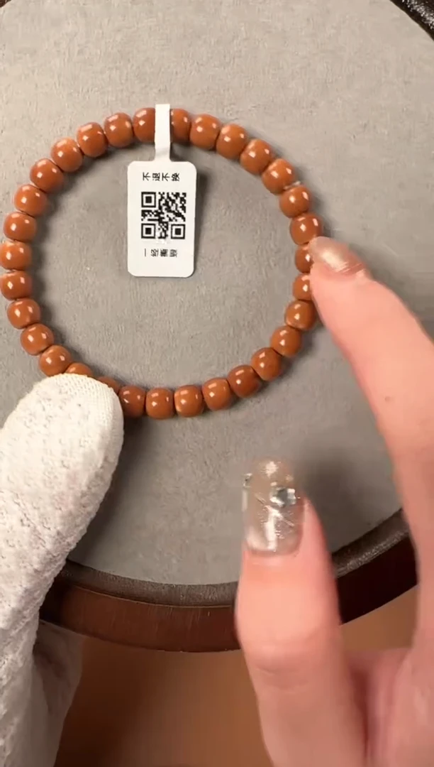 手串橄榄核7.4mm老挝核尖单圈【福利款】