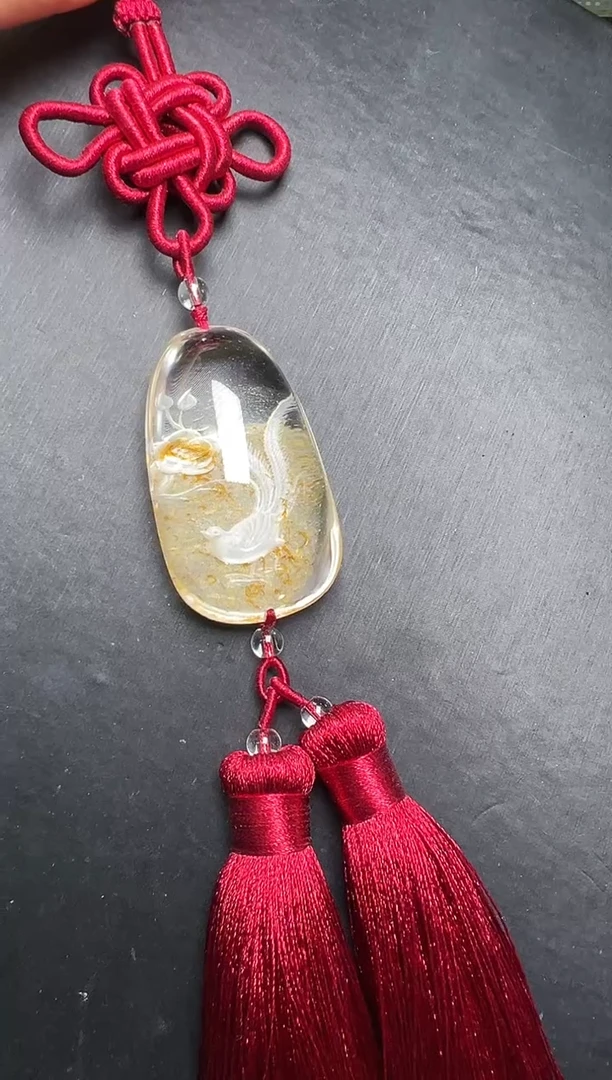 未镶嵌车挂水晶幽灵内雕车挂 JP57114