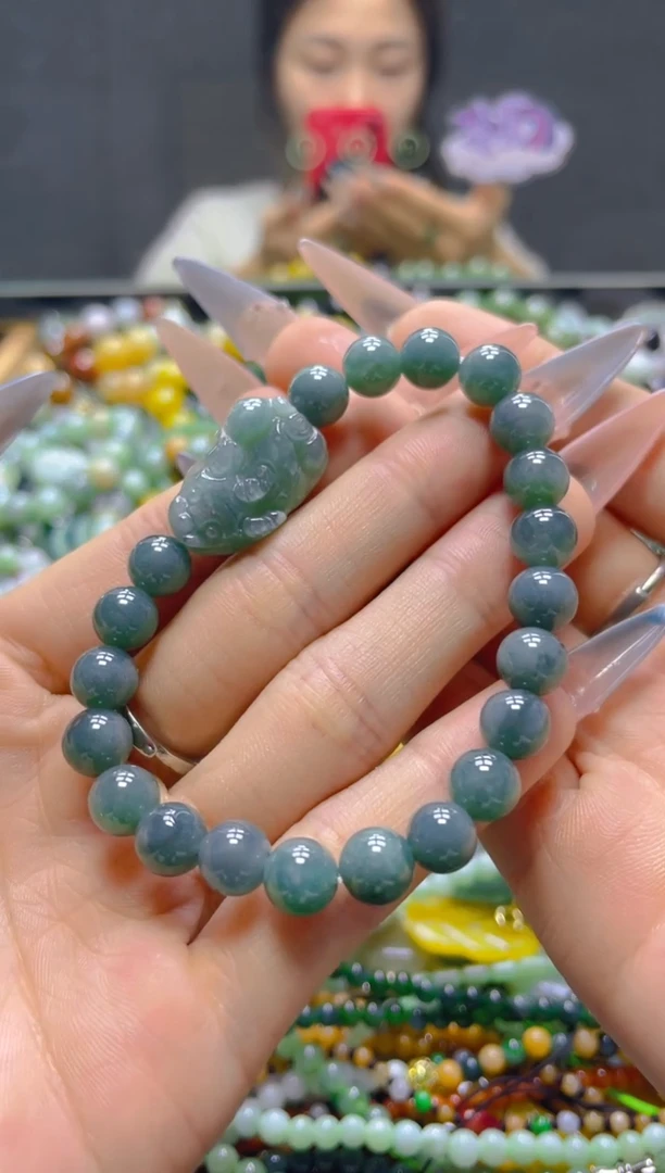 颈饰未镶嵌翡翠7MM