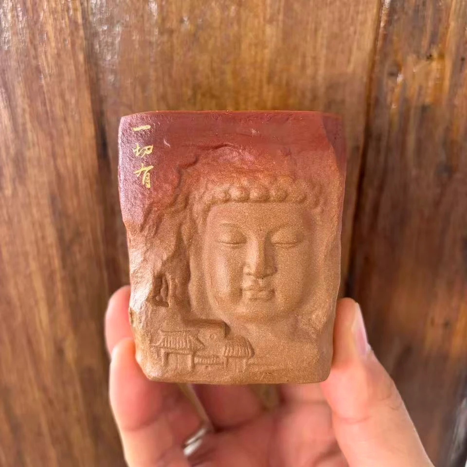 【老班长推荐】紫砂 段泥 石窟杯