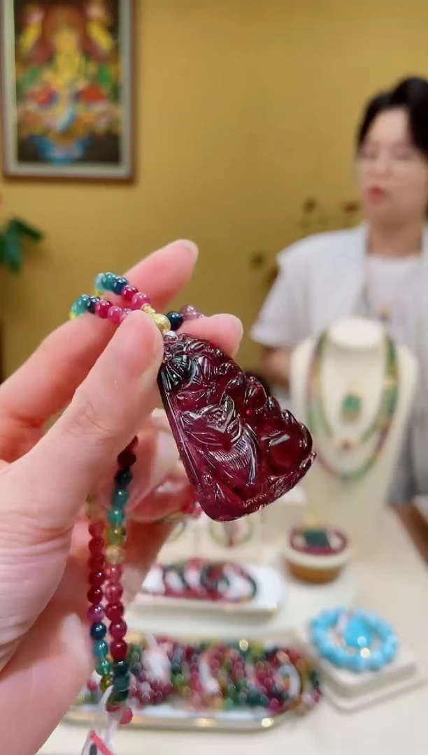 颈饰18K金镶嵌碧玺3@@ZY50727013