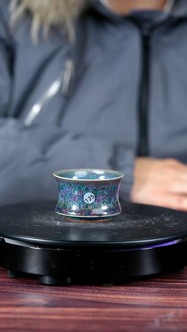 125#温留阳一级品原矿钧瓷马蹄杯