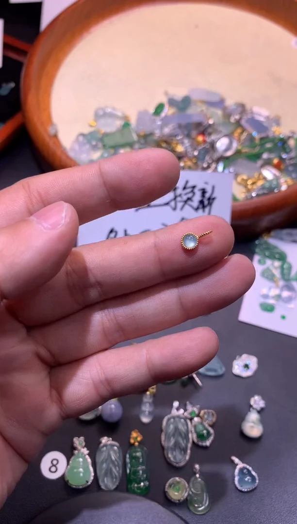 【闪购商品】翡翠吊坠(不含链)银S925镶嵌1