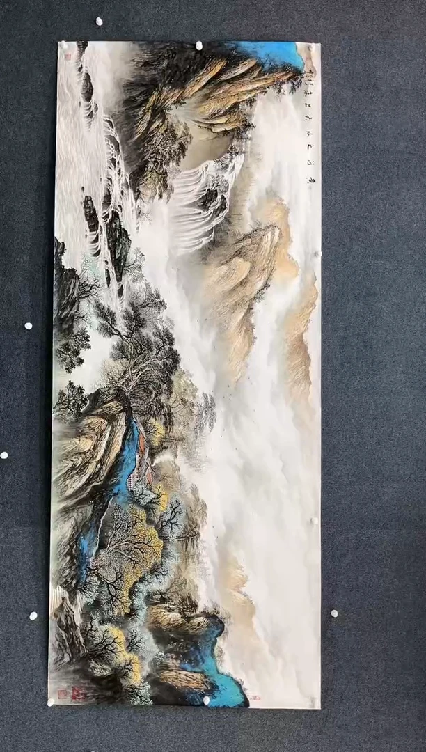 【闪购商品】国画2.21-杨成喜-丈二山水-81