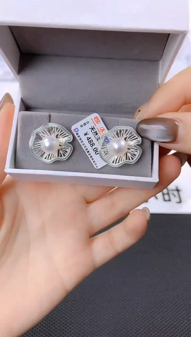 未镶嵌耳饰淡水珍珠ed1056