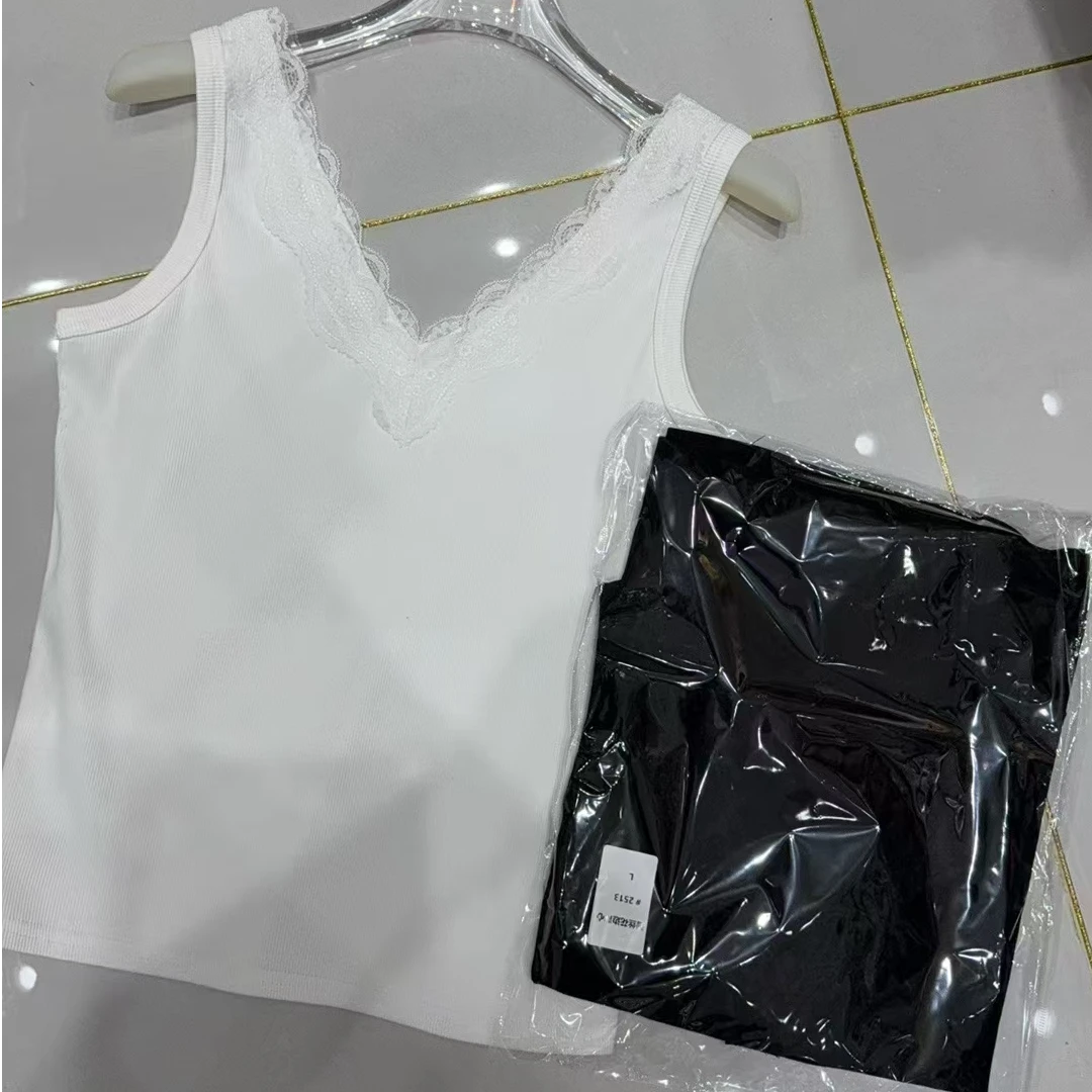 蕾丝花边背心设计气质百搭女士