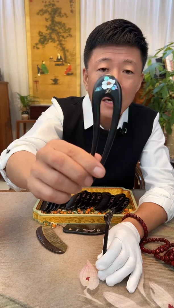 黑酸枝木类成套家具紫光檀 螺钿发簪/1