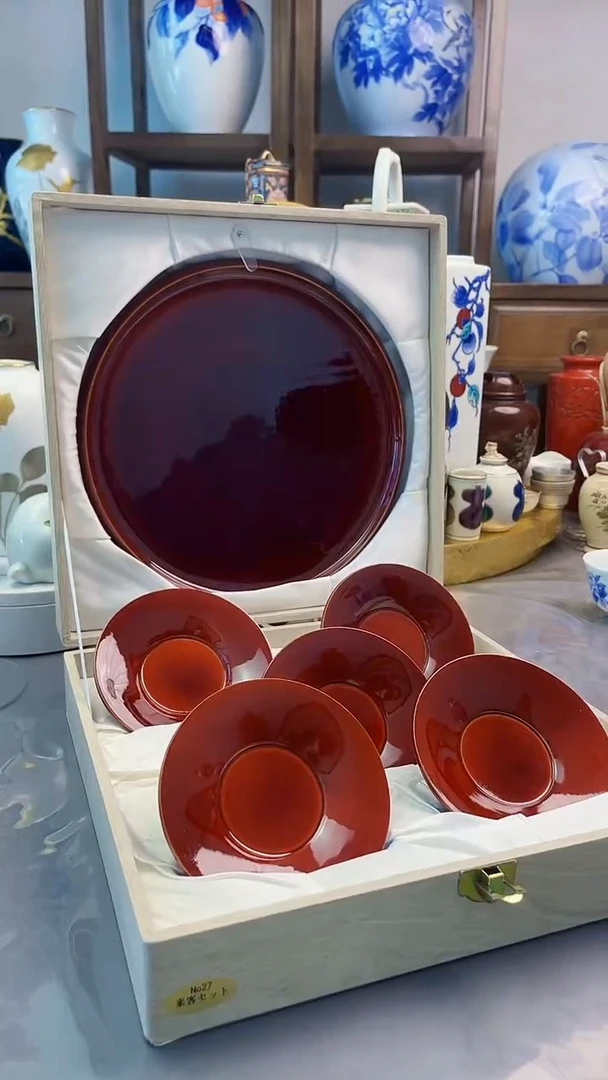 瓷片春庆涂实木六件套