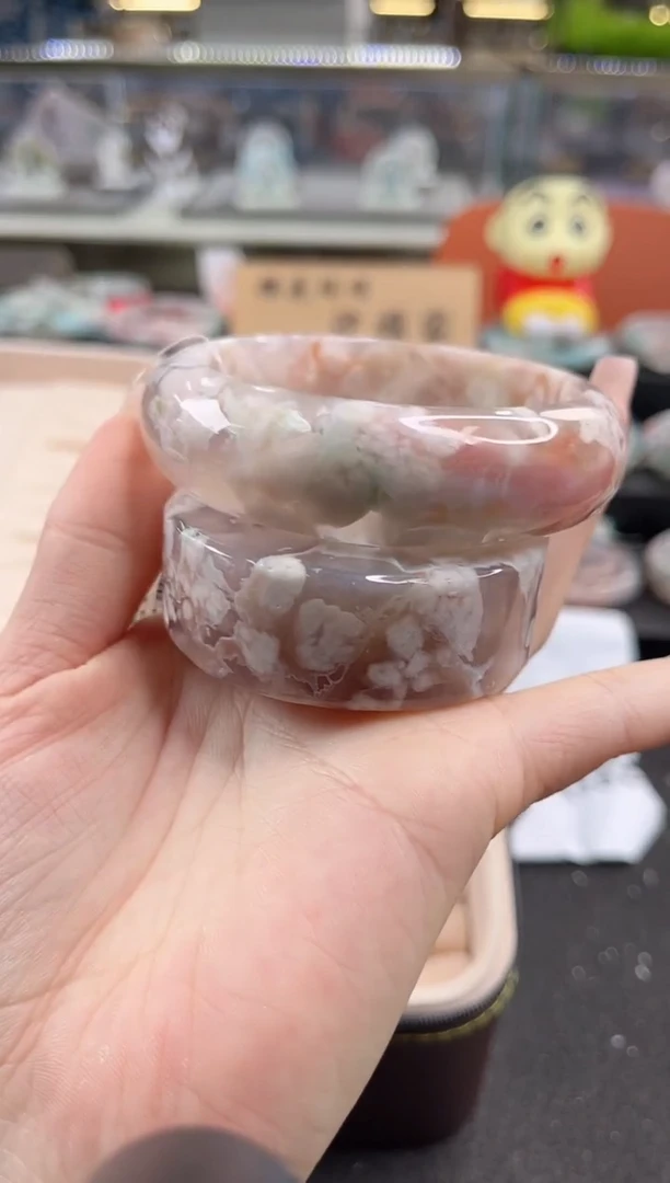 未镶嵌手镯石英质玉60圈口（赠品镯心）s91252