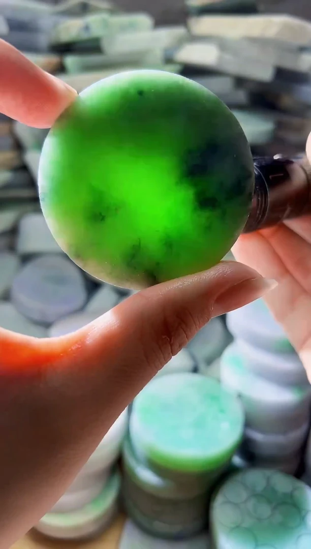 裸石翡翠天然翡翠A货余 南 632