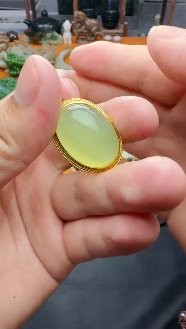 岫玉银S925镶嵌颈饰吊坠01