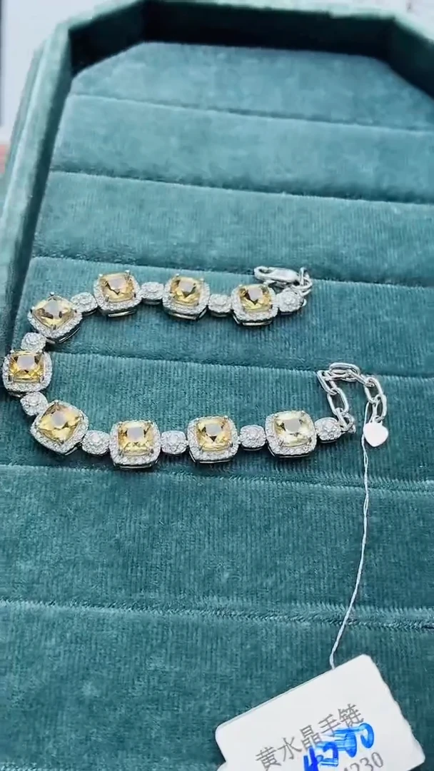 银S925镶嵌手链水晶197ZB1116产品一个（多样性）