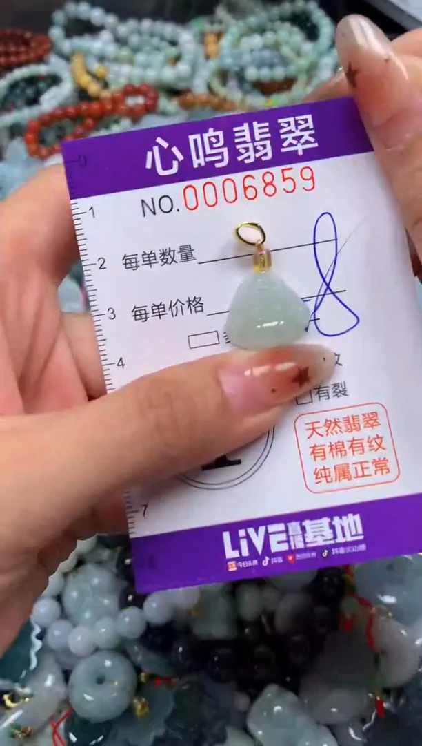 翡翠未镶嵌颈饰闪购006859