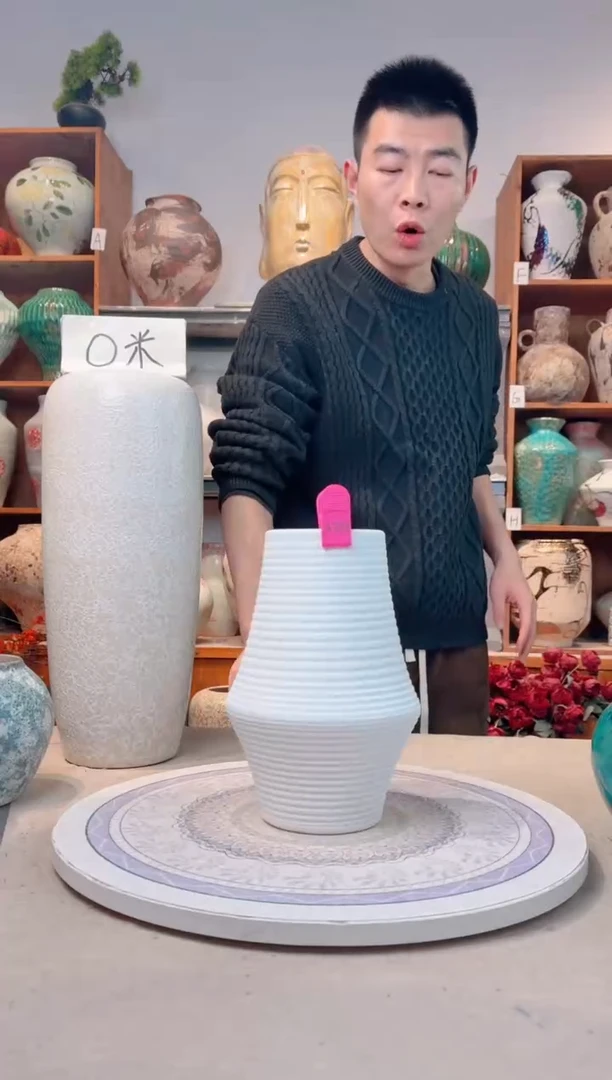 瓶陶瓷花瓶 无花  福利 不能装水 a721