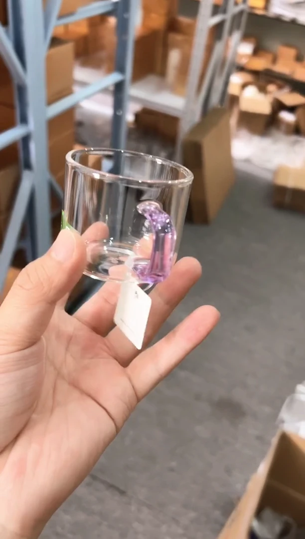 禾器清禾杯浅紫色一只装