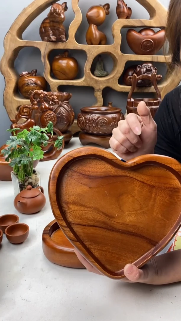 香樟木A17精品爱心干泡/尺寸