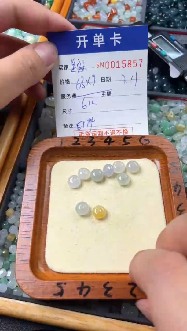 翡翠未镶嵌颈饰是***～00015857