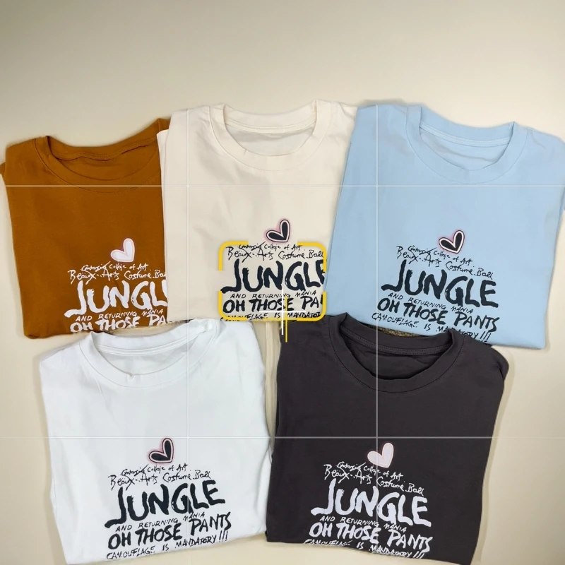 小白姐姐【现货】夏季字母印花T百搭经典休闲款