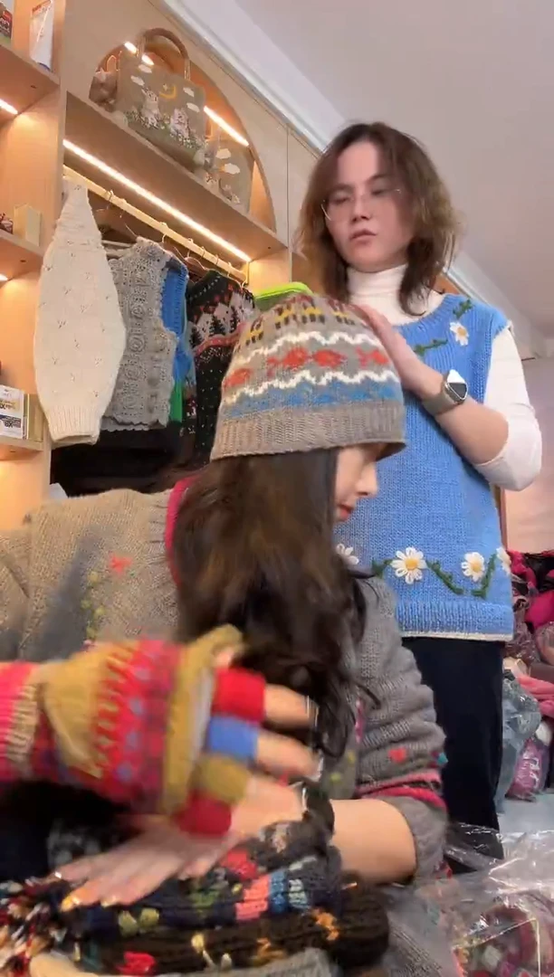 羊毛年年有鱼帽